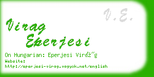 virag eperjesi business card